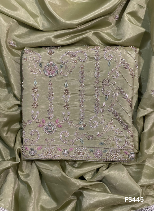 FS445  | Pista | Shimmer Suit | Party Wear | Wedding | Jaggo | Ring Ceremony | Festival