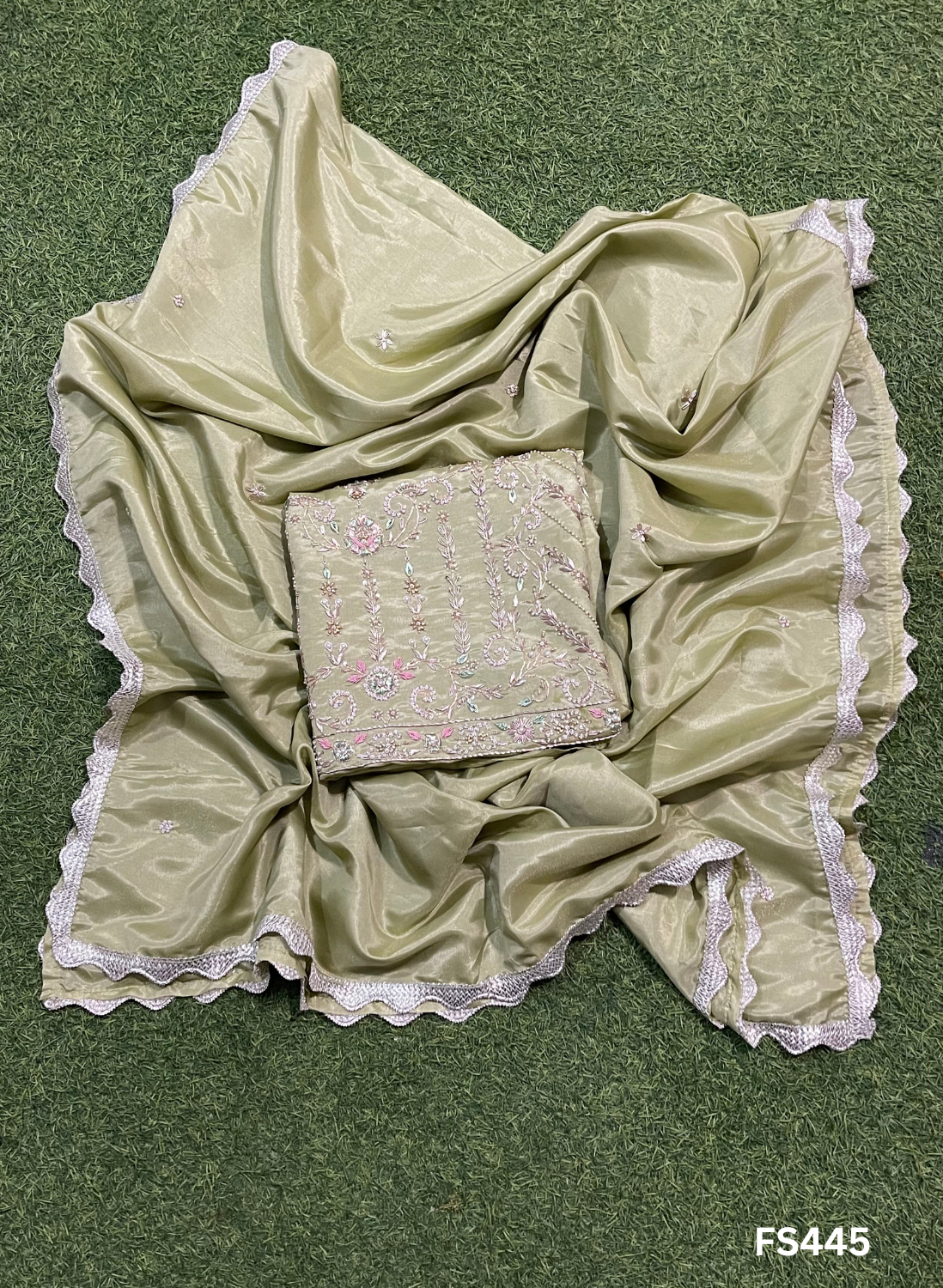 FS445  | Pista | Shimmer Suit | Party Wear | Wedding | Jaggo | Ring Ceremony | Festival