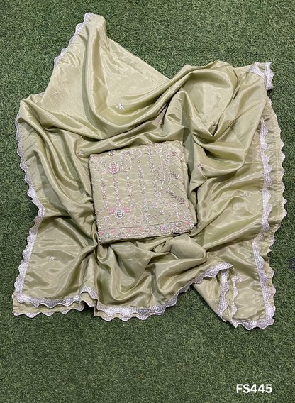 FS445  | Pista | Shimmer Suit | Party Wear | Wedding | Jaggo | Ring Ceremony | Festival