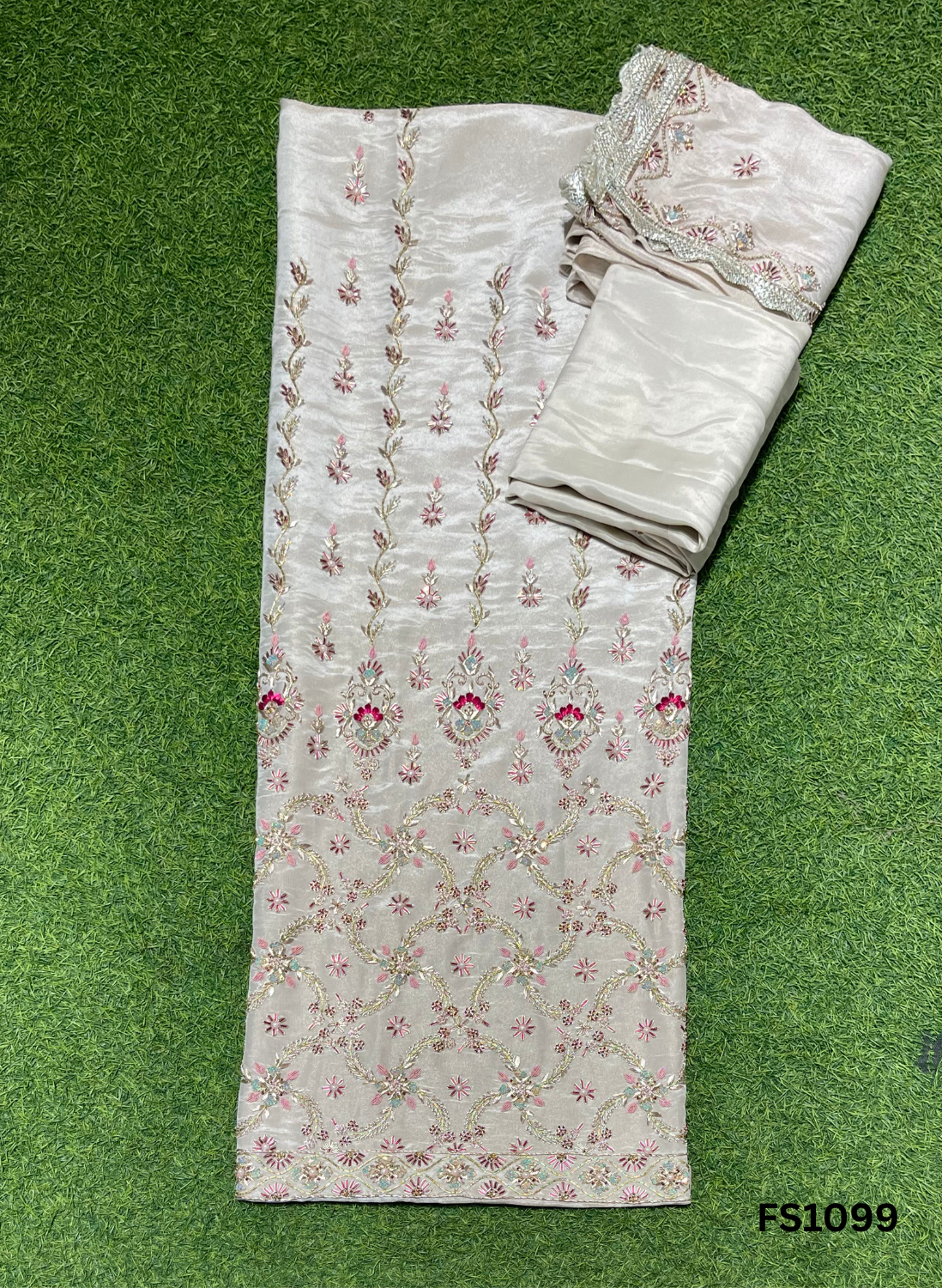 FS1099 |  Shimmer  Suit | Wedding | Party Wear | Ring Ceremony | Festival Suit | Allover suit