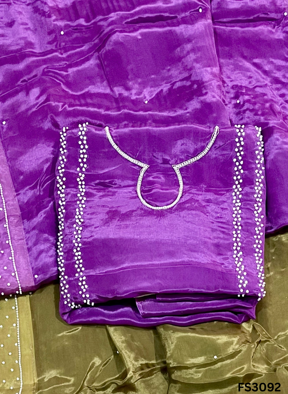 FS3092 | Silk | Double Shade | Party Wear | Wedding | Jaggo | Ring Ceremony | Festival