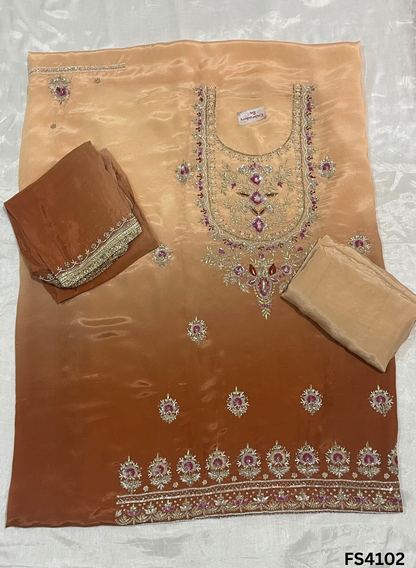 FS4102 | Silk Suit |  Double Suit | Party Wear | Ring Ceremony | Festival Suit |