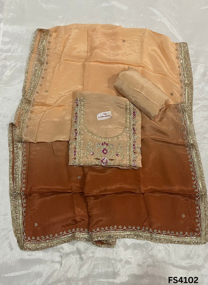 FS4102 | Silk Suit |  Double Suit | Party Wear | Ring Ceremony | Festival Suit |