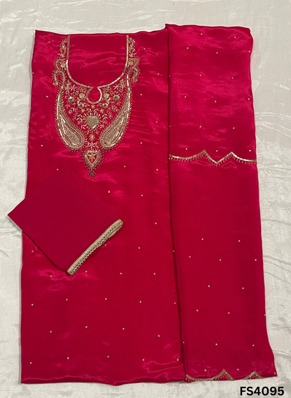 FS4095 | Silk Suit | Jaggo Suit | Party Wear | Ring Ceremony | Festival Suit |