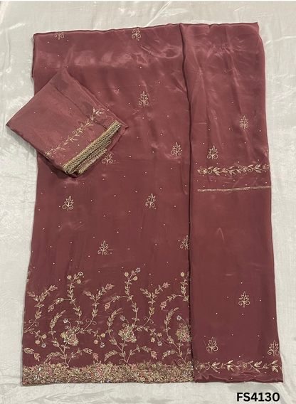 FS4130 | Silk Suit | Jaggo Suit | Party Wear | Ring Ceremony | Festival Suit |
