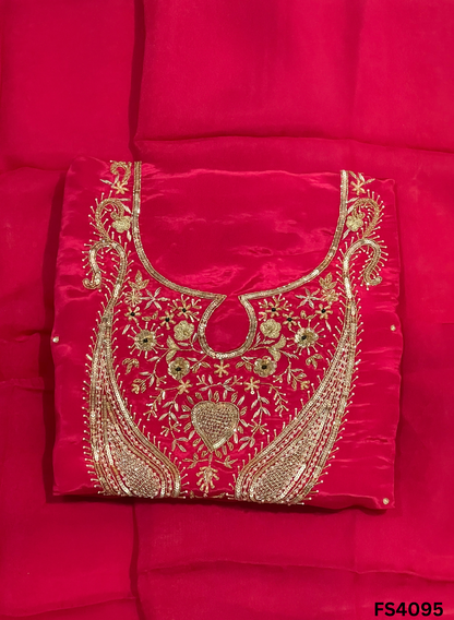 FS4095 | Silk Suit | Jaggo Suit | Party Wear | Ring Ceremony | Festival Suit |