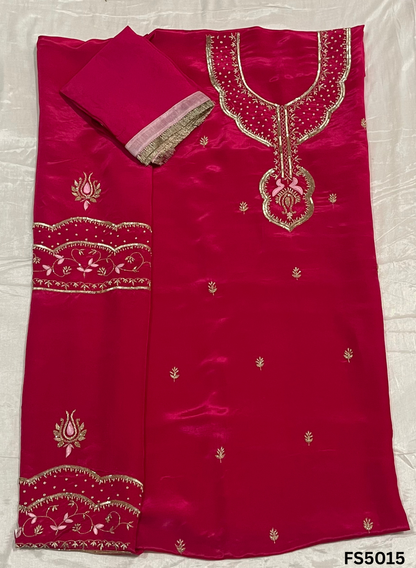 FS5015 | Silk Suit | Party Wear |  Jaggo Wear | Ring Ceremony Suit  | Festival Suit