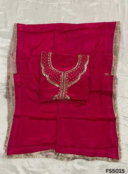 FS5015 | Silk Suit | Party Wear |  Jaggo Wear | Ring Ceremony Suit  | Festival Suit