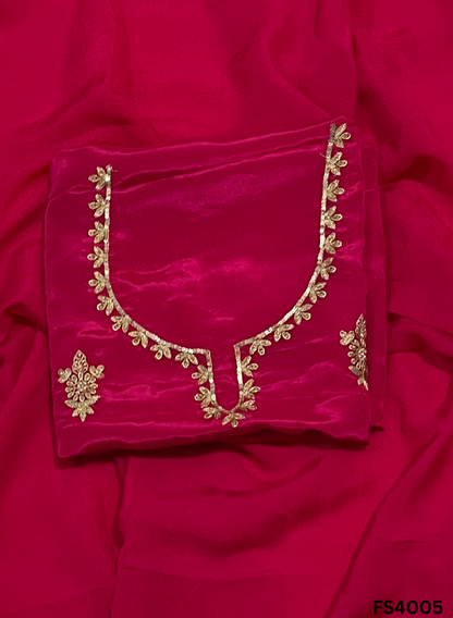 FS4005 | Silk Suit | Party Wear | Ring Ceremony | Festival Suit | Contrast Suit |
