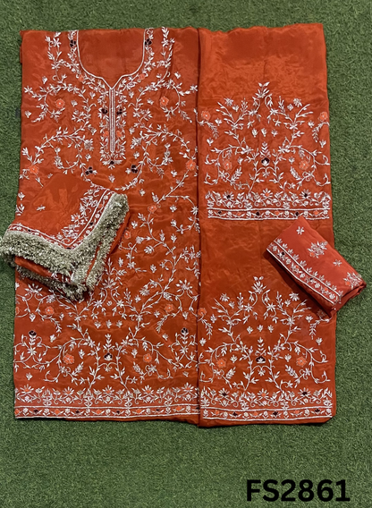 FS2861 | Silk Suit | Wedding | Party Wear | Ring Ceremony | Festival Suit | Allover suit