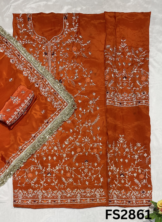 FS2861 | Silk Suit | Wedding | Party Wear | Ring Ceremony | Festival Suit | Allover suit