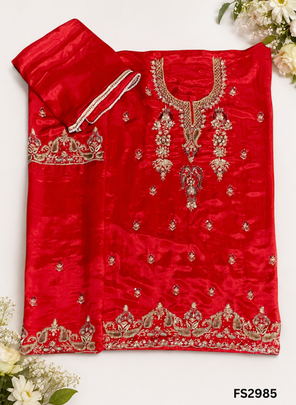 FS2985 | Silk Suit | Wedding | Party Wear | Ring Ceremony | Festival Suit | Allover suit