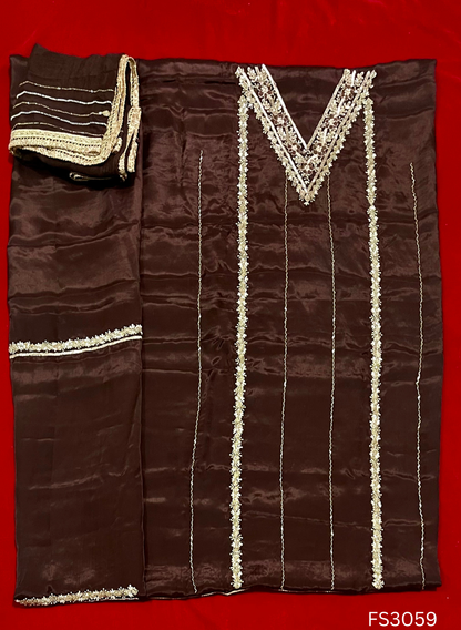 FS3059 | Silk Suit | Wedding | Party Wear | Ring Ceremony | Festival Suit | Allover suit