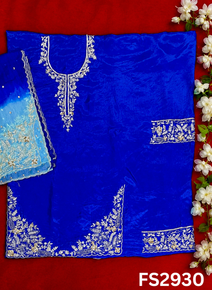 FS2930 | Silk Suit | Wedding | Party Wear | Ring Ceremony | Festival Suit | Allover suit