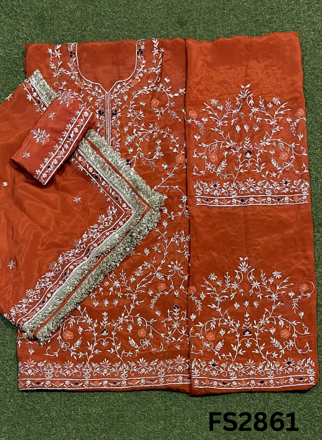FS2861 | Silk Suit | Wedding | Party Wear | Ring Ceremony | Festival Suit | Allover suit