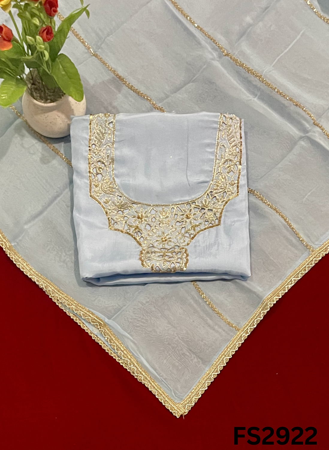 FS2922 | Silk Suit | Wedding | Party Wear | Ring Ceremony | Festival Suit | Allover suit