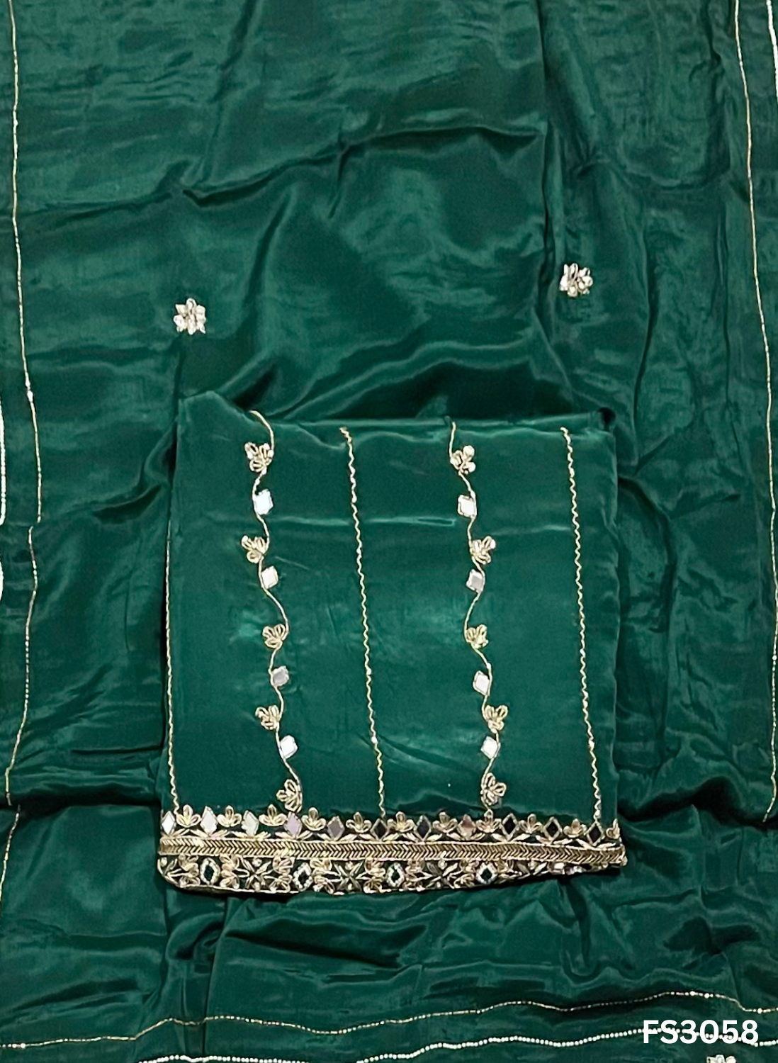 FS3058 | Silk Suit | Wedding | Party Wear | Ring Ceremony | Festival Suit | Allover suit