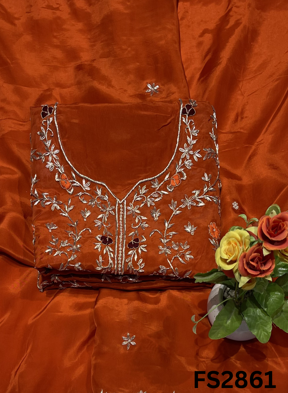 FS2861 | Silk Suit | Wedding | Party Wear | Ring Ceremony | Festival Suit | Allover suit