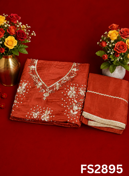 FS2895 | Silk Suit | Wedding | Party Wear | Ring Ceremony | Festival Suit | Allover suit