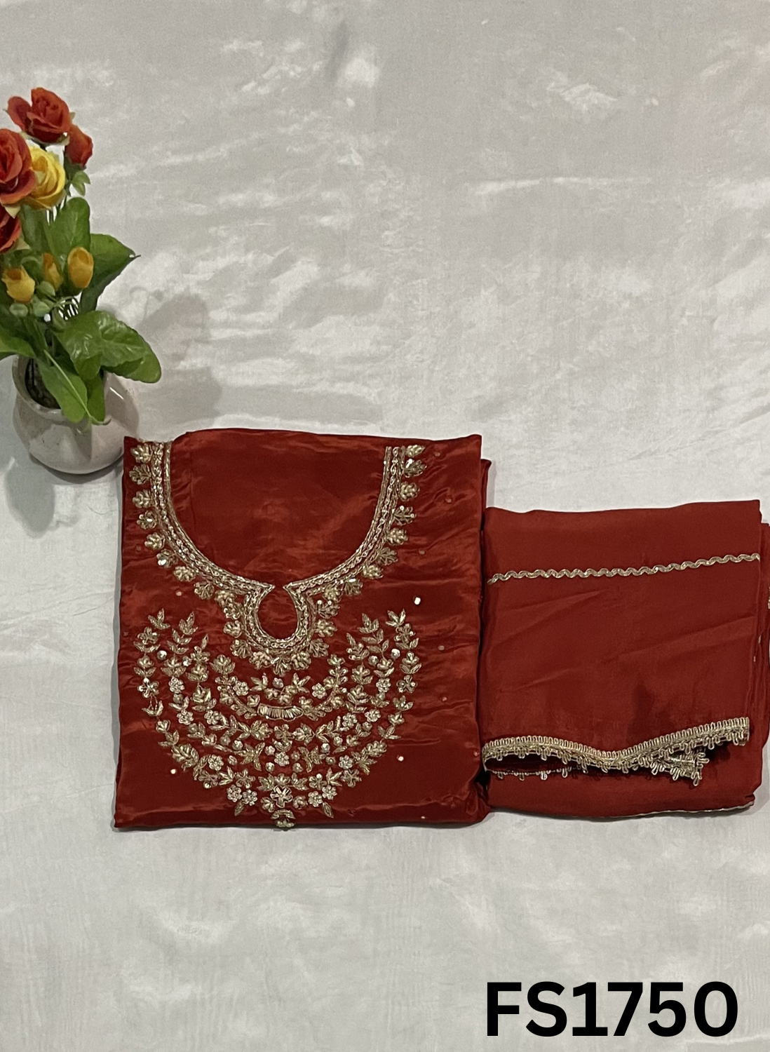 FS1750  | Silk Suit | Wedding | Party Wear | Ring Ceremony | Festival Suit | Allover suit