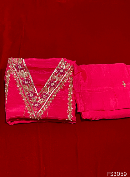 FS3059 | Silk Suit | Wedding | Party Wear | Ring Ceremony | Festival Suit | Allover suit
