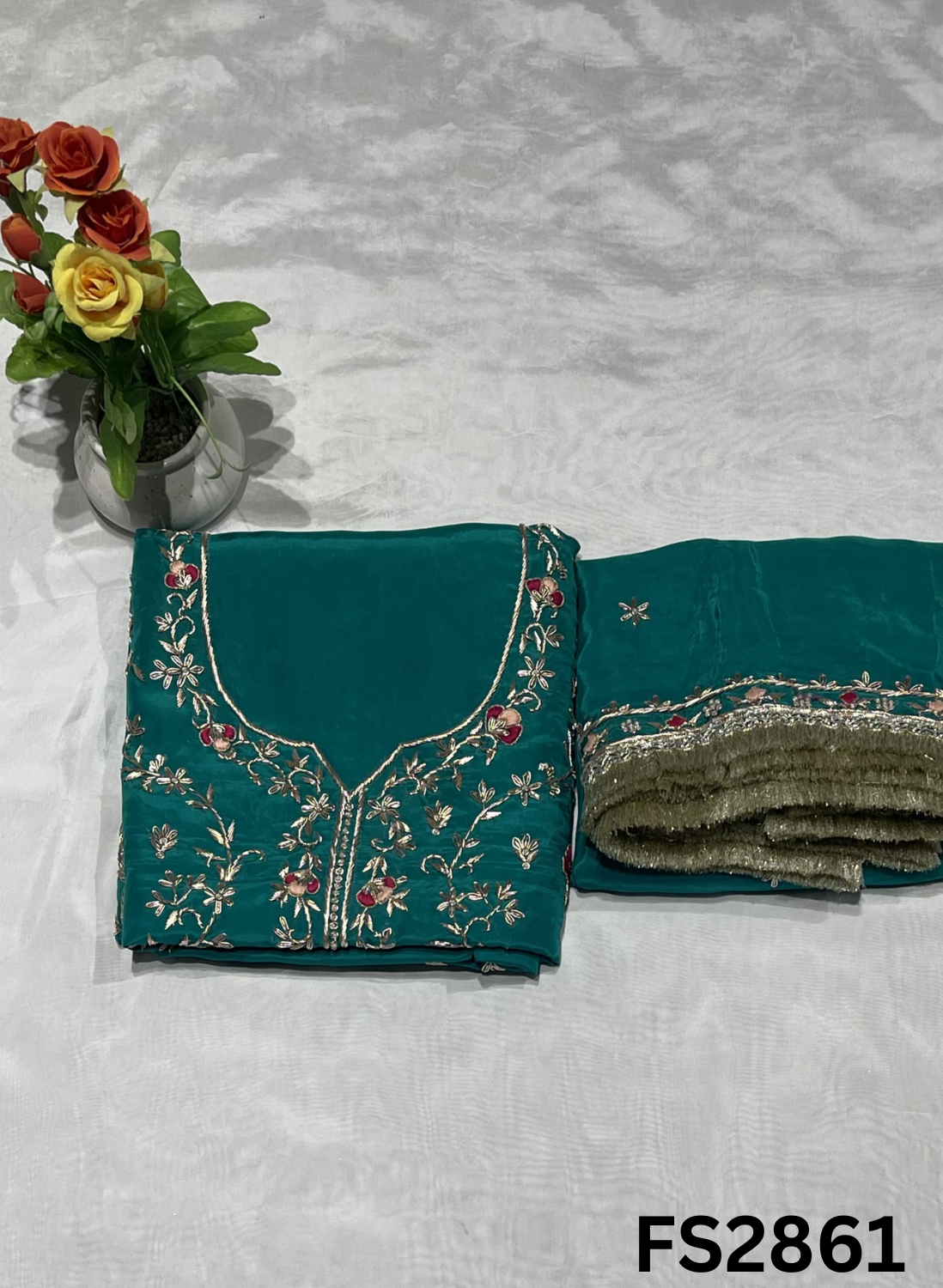 FS2861 | Silk Suit | Wedding | Party Wear | Ring Ceremony | Festival Suit | Allover suit