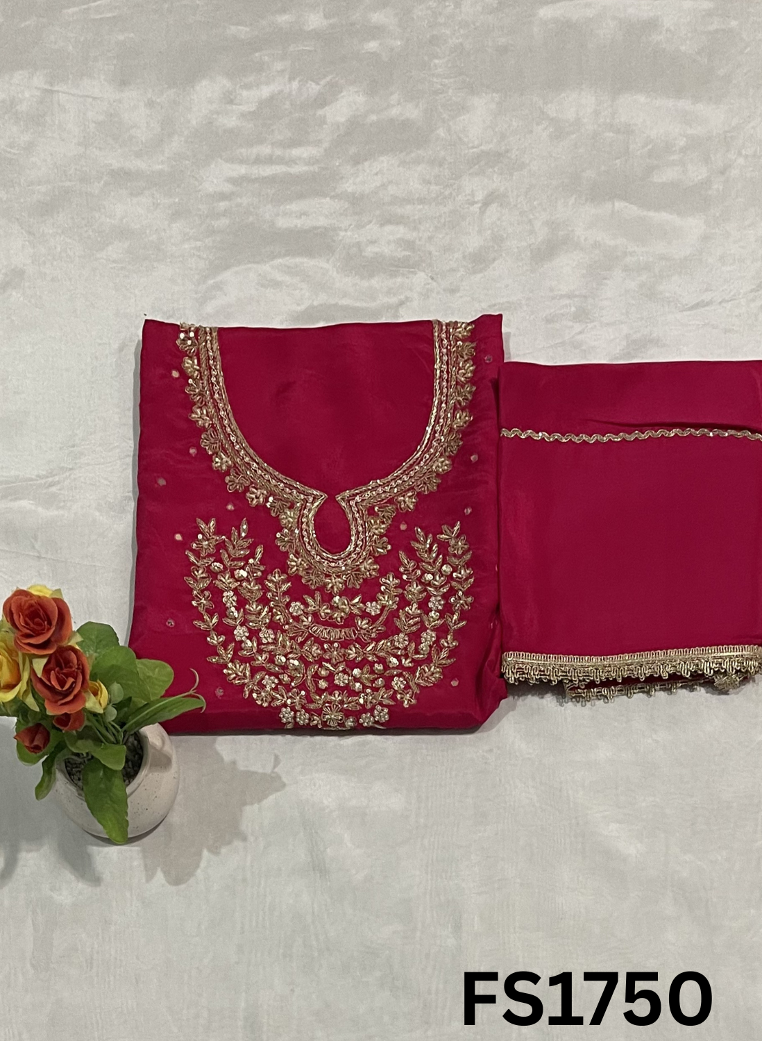 FS1750  | Silk Suit | Wedding | Party Wear | Ring Ceremony | Festival Suit | Allover suit