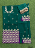FS1375 | Bottle-Green | Silk | Party Wear | Wedding | Jaggo | Ring Ceremony | Festival