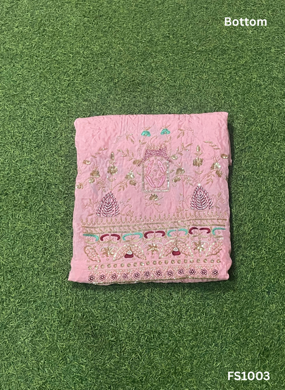 FS1003| Baby-Pink | Silk Suit | Wedding | Party Wear | Ring Ceremony | Festival Suit | Allover suit