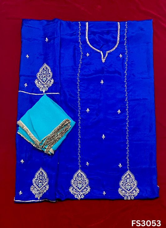 FS3053 | Silk |  Wedding | Party Wear | Ring Ceremony | Festival Suit  | Contrast |