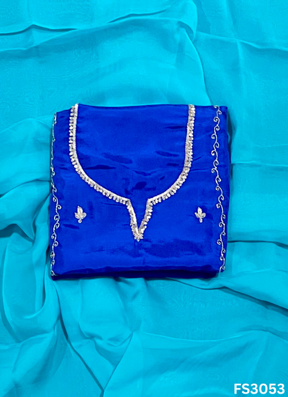 FS3053 | Silk |  Wedding | Party Wear | Ring Ceremony | Festival Suit  | Contrast |