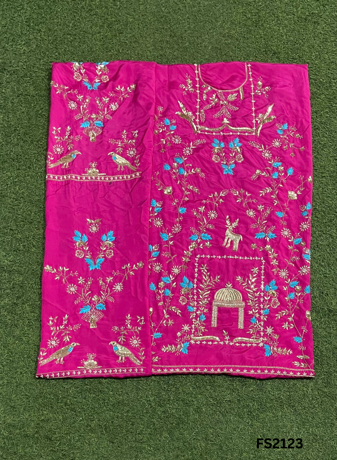 FS2321 | Hot-Pink | Silk | Party Wear | Wedding | Jaggo | Ring Ceremony | Festival