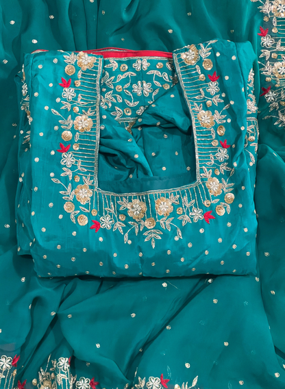 FS2330 | Silk | Anarkali | Semi-Stich | Party Wear | Wedding | Jaggo | Ring Ceremony | Festival| FS2330