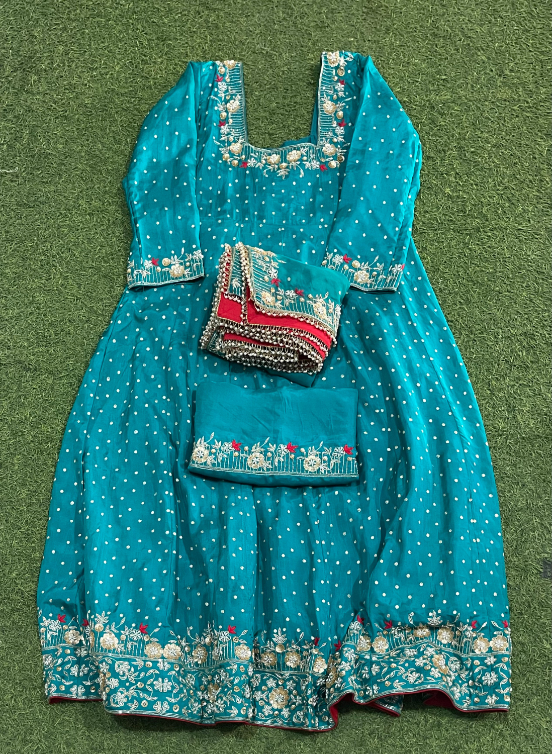 FS2330 | Silk | Anarkali | Semi-Stich | Party Wear | Wedding | Jaggo | Ring Ceremony | Festival| FS2330