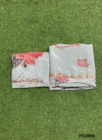 FS1946 | Levender | Silk | Party Wear | Wedding | Jaggo | Ring Ceremony | Festival