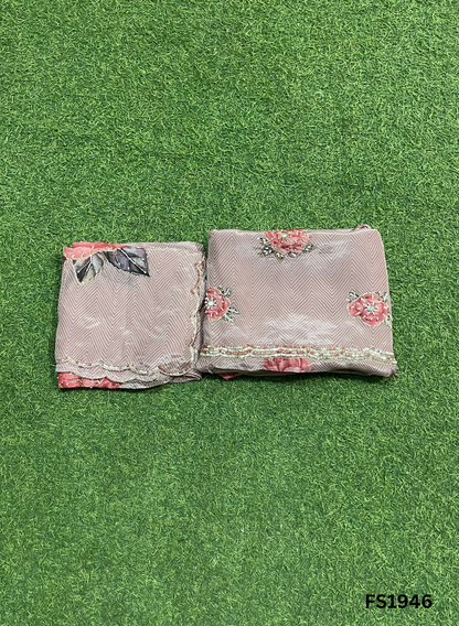 FS1946 | Levender | Silk | Party Wear | Wedding | Jaggo | Ring Ceremony | Festival