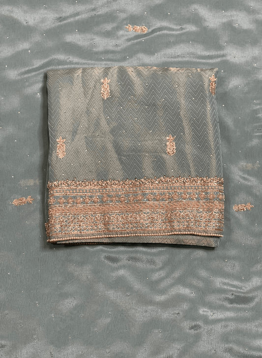 Sky Blue | Shimmer Suit | Party Wear | Wedding | Jaggo | Ring Ceremony | Festival| FS032
