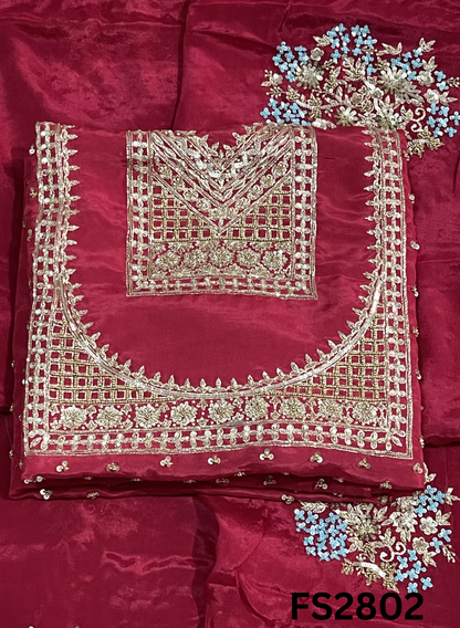 FS2802| Tebi-Silk | Suit | Wedding | Party Wear | Ring Ceremony | Festival Suit | Allover suit |
