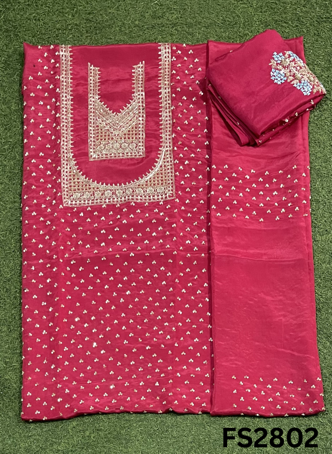 FS2802| Tebi-Silk | Suit | Wedding | Party Wear | Ring Ceremony | Festival Suit | Allover suit |