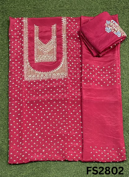 FS2802| Tebi-Silk | Suit | Wedding | Party Wear | Ring Ceremony | Festival Suit | Allover suit |