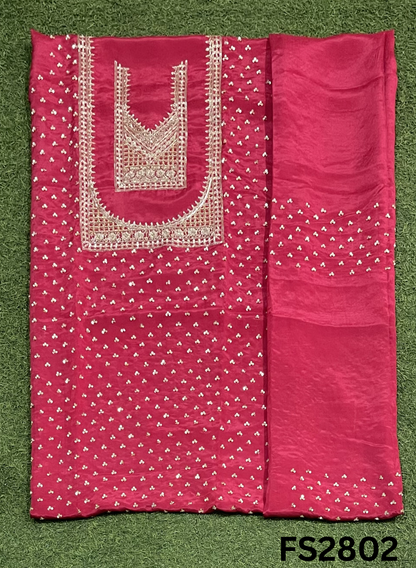 FS2802| Tebi-Silk | Suit | Wedding | Party Wear | Ring Ceremony | Festival Suit | Allover suit |