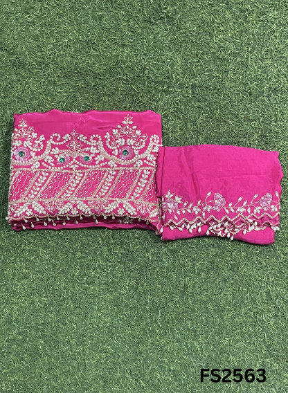 FS2563 | MEHROON  |Tebi-Silk | Suit | Wedding | Party Wear | Ring Ceremony | Festival Suit | Allover suit |