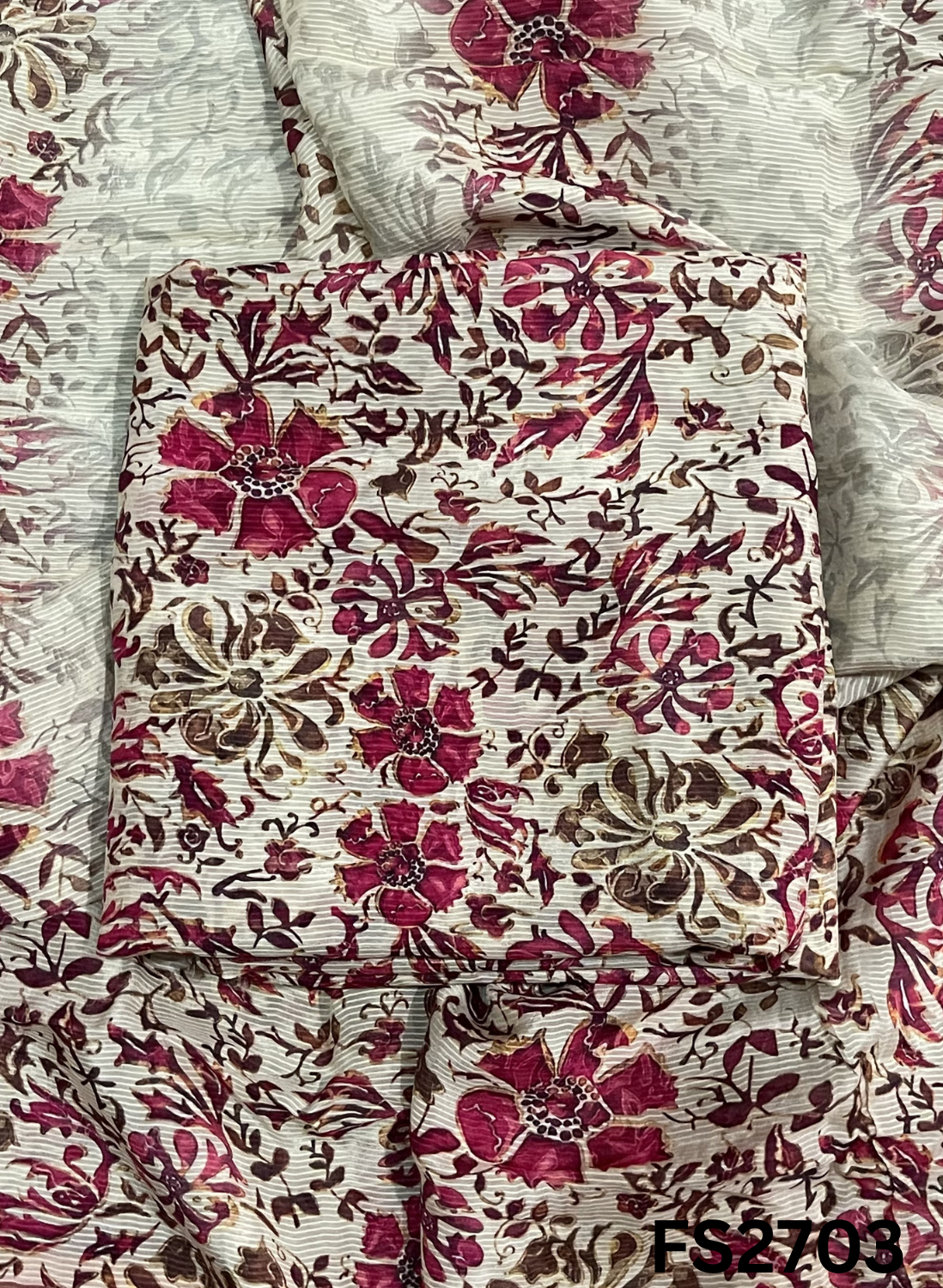 FS2703 | Tebi Muslin Cotton Suit | Casual wear | Summer Suits | Regular wear