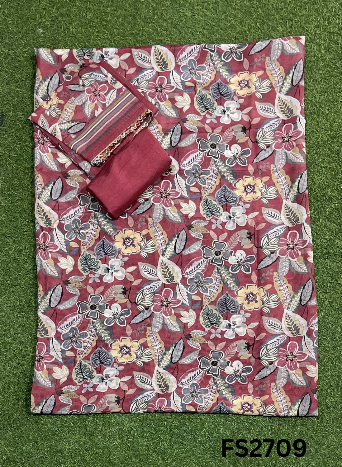 FS2709 | Tebi Muslin Cotton Suit | Casual wear | Summer Suits | Regular  wear |