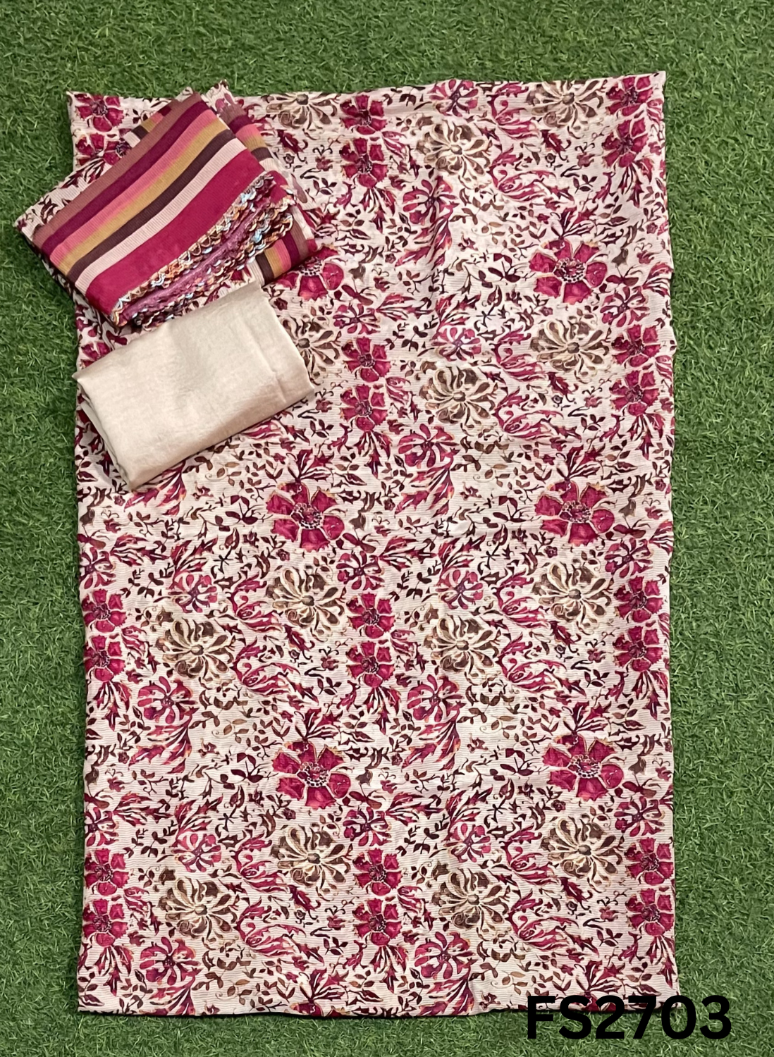 FS2703 | Tebi Muslin Cotton Suit | Casual wear | Summer Suits | Regular wear