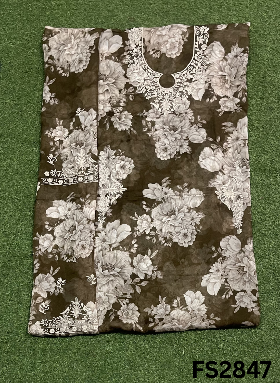 FS2847 | Twill Organza Suit | Party Wear | Wedding | Jaggo | Ring Ceremony | Festival