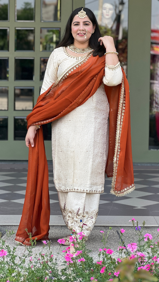 FS265 | Banarsi Silk Suit | Party Wear | Wedding | Ring Ceremony | Festival | Bridal | F9HAAA