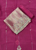 Hot pink Banarsi Silk Suit | Party Wear | Wedding | Ring Ceremony | Festival | Bridal |