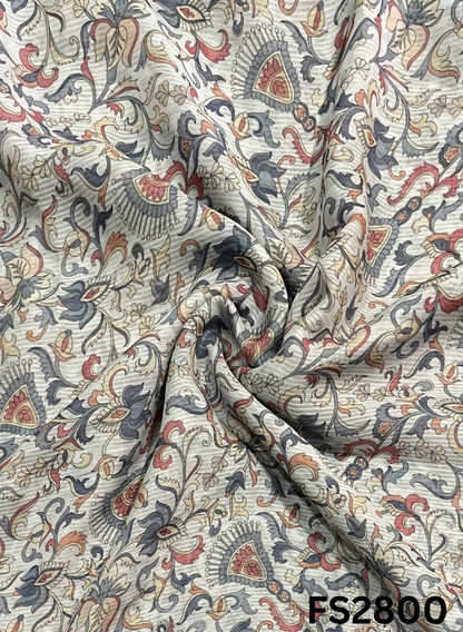 FS2800 |  Viscose Muslin Cotton Suit | Casual wear  | Summer Suits | Regular  wear |