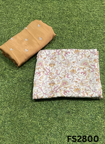 FS2800 |  Viscose Muslin Cotton Suit | Casual wear  | Summer Suits | Regular  wear |